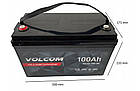 Акумулятор AGM Volcom 12V 100Ah VRLA, фото 3