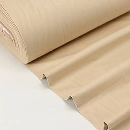 Тканина для постільної білизни ранфорс бежевого кольору Туреччина 240 см No WH-0074-6