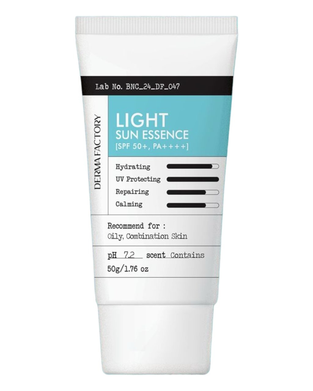 Легка сонцезахисна есенція Derma Factory Light Sun SPF 50 PA ++++ 50 ml