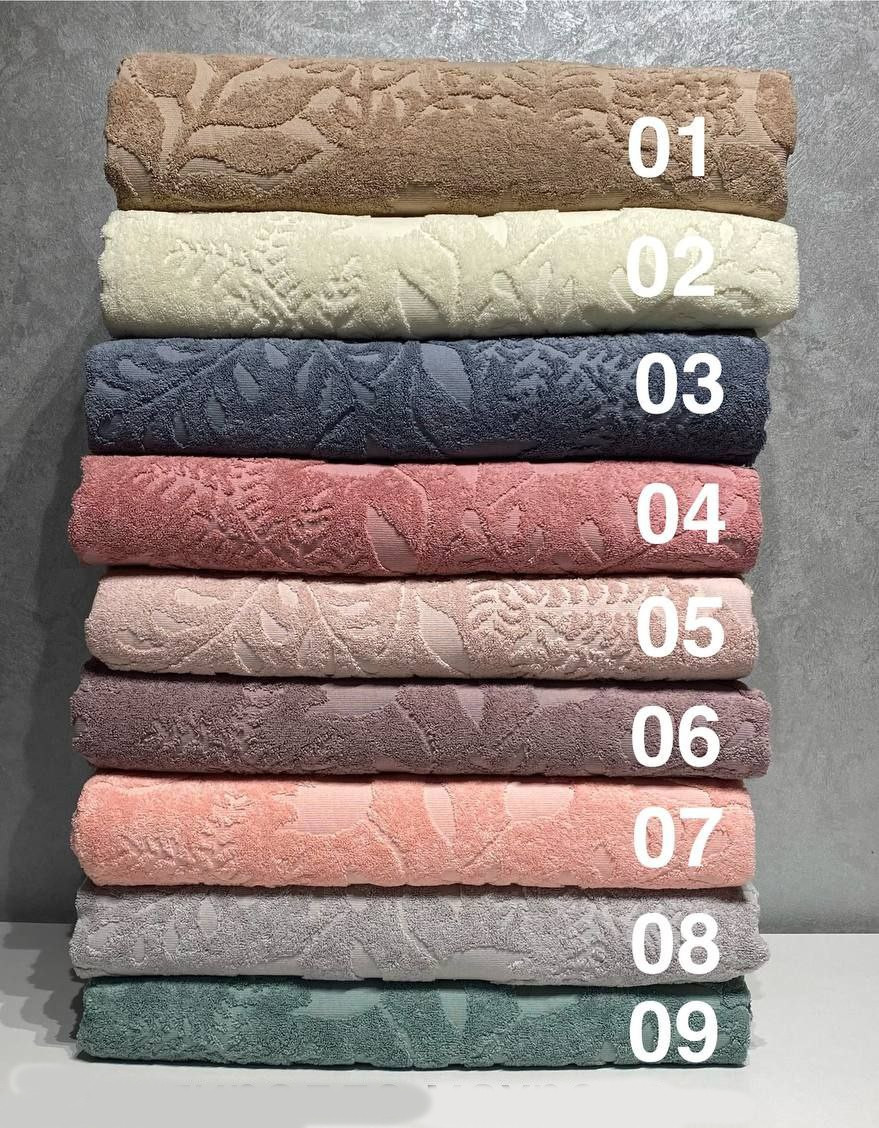 Покривало махрове простирадло жакардове 190*220 см 6 кольорів Узбекистан 100 % бавовна J-184, фото 1