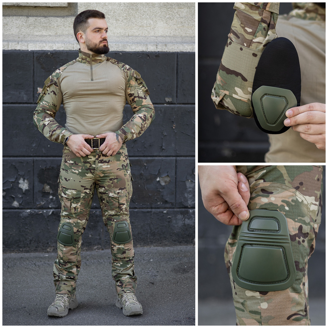 Військовий костюм Hawk Rip-Stop Gen-2 (сорочка Ubacs(Убакс) з налокітниками+штани з наколінниками) мультикам