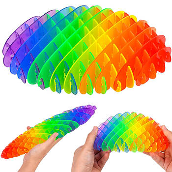 Іграшка антистрес Черв'як, Різнокольоровий / Антистрес іграшка для рук / Антистрес трансформер для дітей