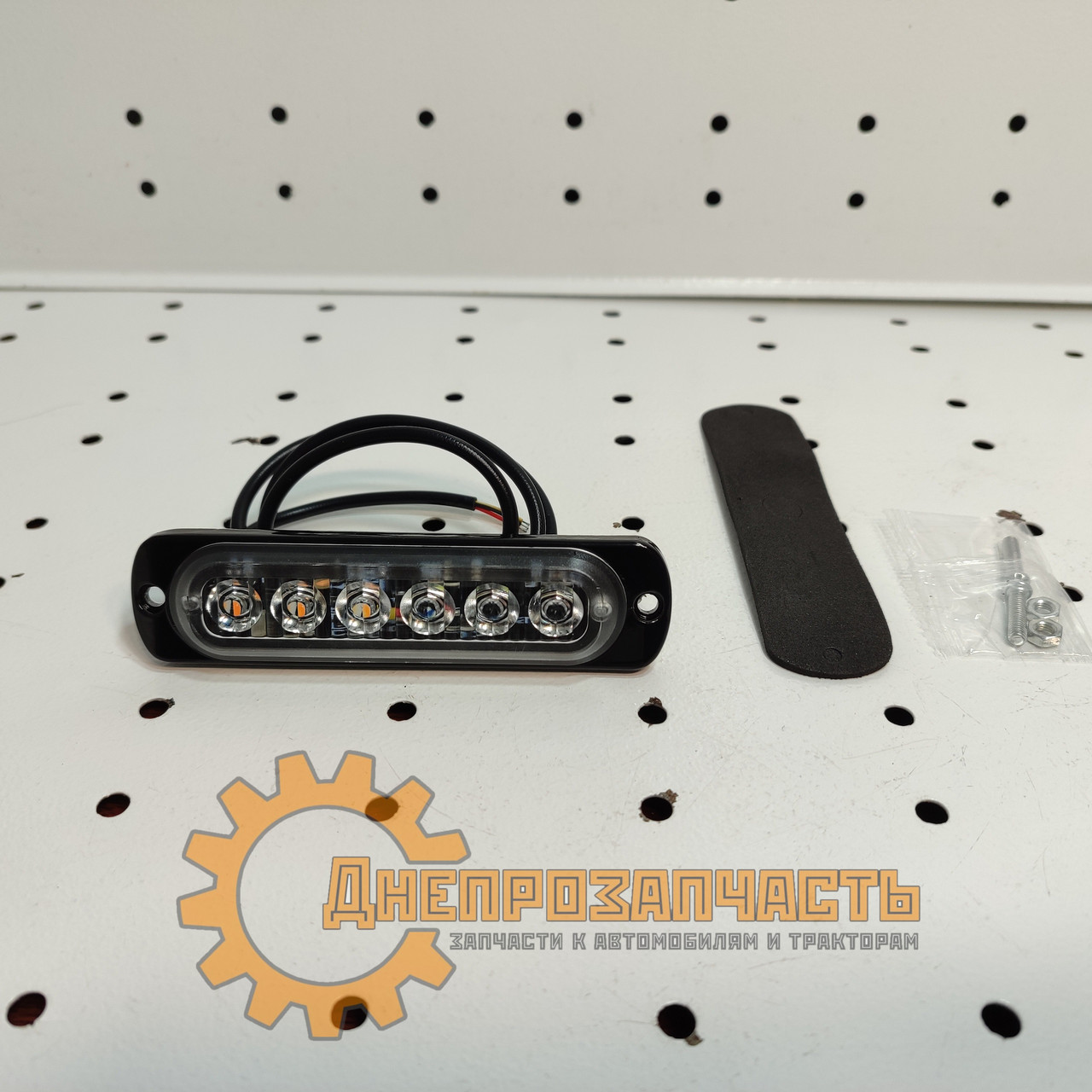 Стробоскоп LED 12В/24В, (6LED діодів) (112х28х10мм) aluminum, фото 1