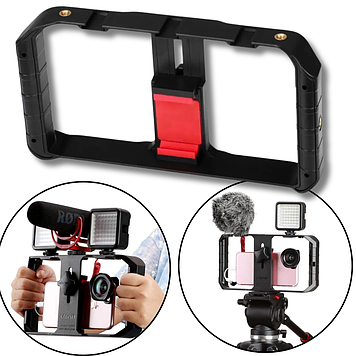 Ріг тримач для смартфона Клітка кріплення телефону на штатив з ручками для відеозйомки Ulanzi Rig Pro