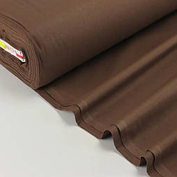 Тканина для постільної білизни з ранфорс шоколадного кольору Туреччина 240 см № WH-0074-82