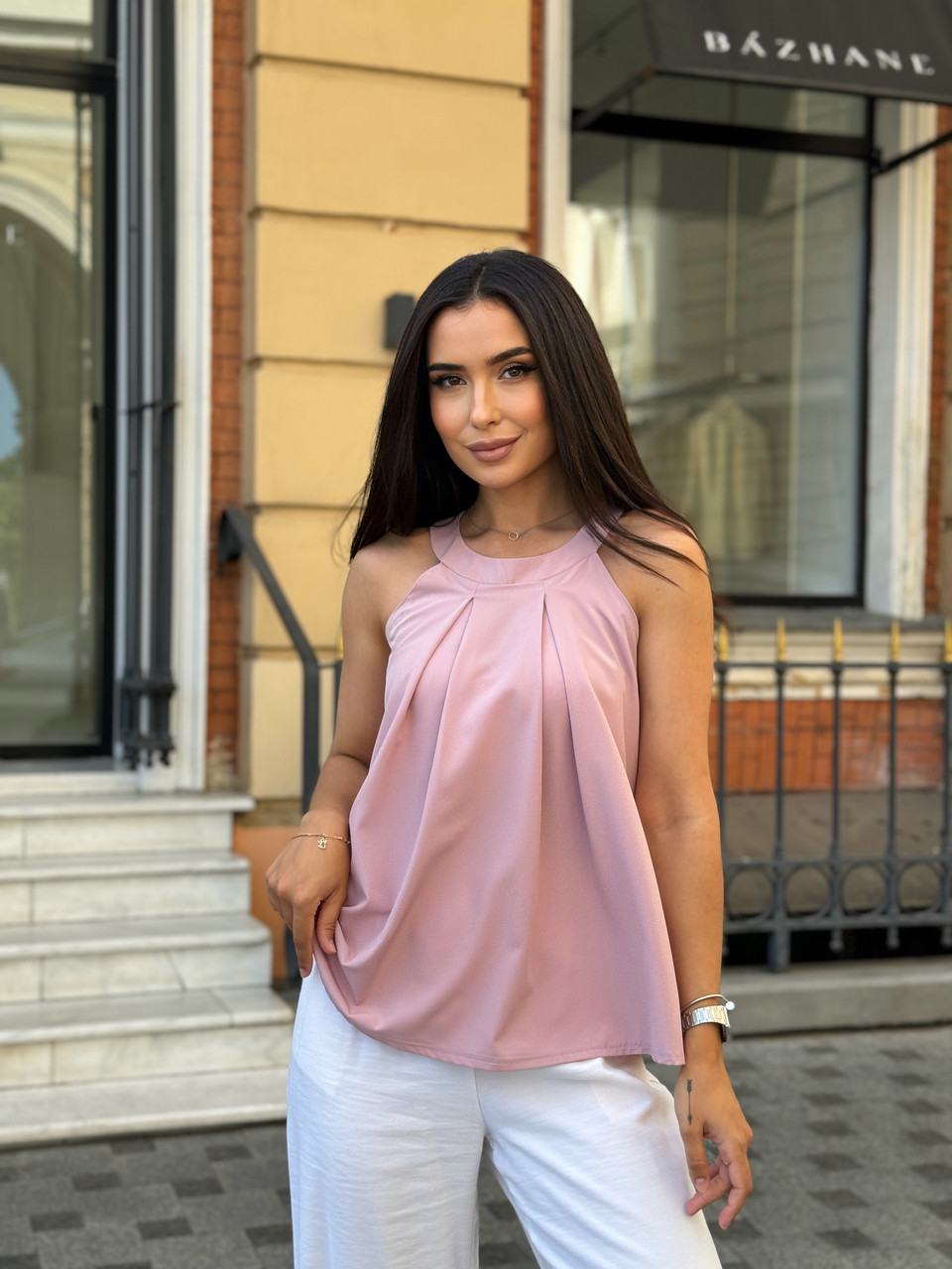 Модна блузка без рукавів "Mila", фото 1