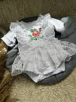 Платье Бодик на крестины вышиванка