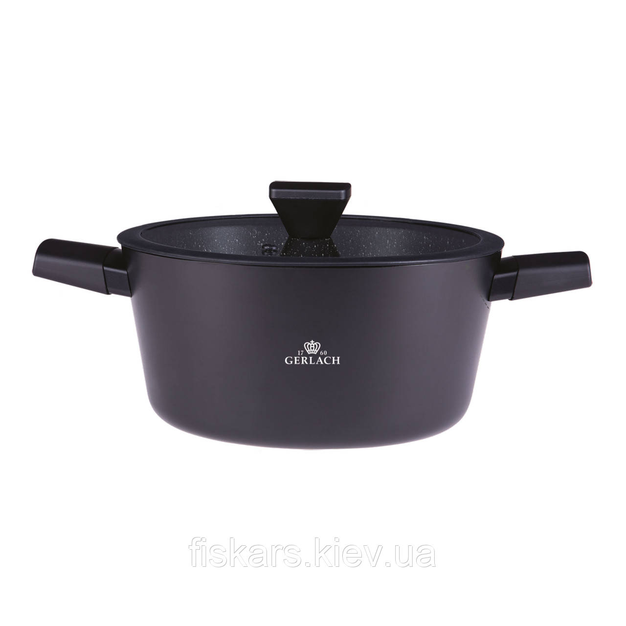 Каструля з кришкою 24 см 4,4 л Gerlach Granitex (5901035504707)