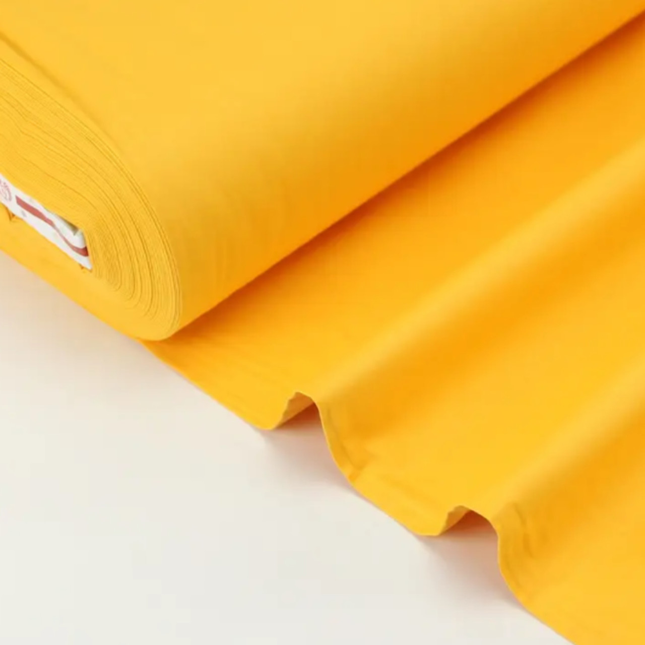 Тканина для постільної білизни з ранфорс жовто-оранжевого кольору Туреччина 240 см № WH-0033-22, фото 1