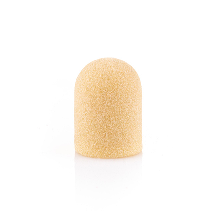 Ковпачок Nail Drill жовтий діаметр 10 мм абразивність 240 грит, фото 1