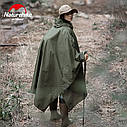 Туристичний плащ-дощовик Naturehike NH21FS036 з капюшоном (розмір L) ЗеленийТуристичний плащ-дощовик Naturehike NH21FS036 з капюшо, фото 5