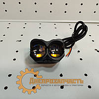 Фара LED 20W з чіткою світловою межею 2LED ближ.+дальн. 2 кольори-біл.+бурштин