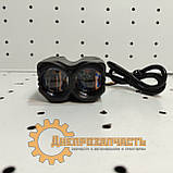 Фара LED 20W з чіткою світловою межею 2LED ближ.+дальн. 2 кольори-біл.+бурштин, фото 3