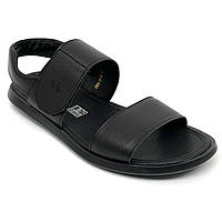 Шкіряні чорні чоловічі босоніжки на липучці літо Sergio Billini 80/44/R 40