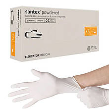 Рукавички Santex латексні опудрені (50 пар уп) XS (5-6)