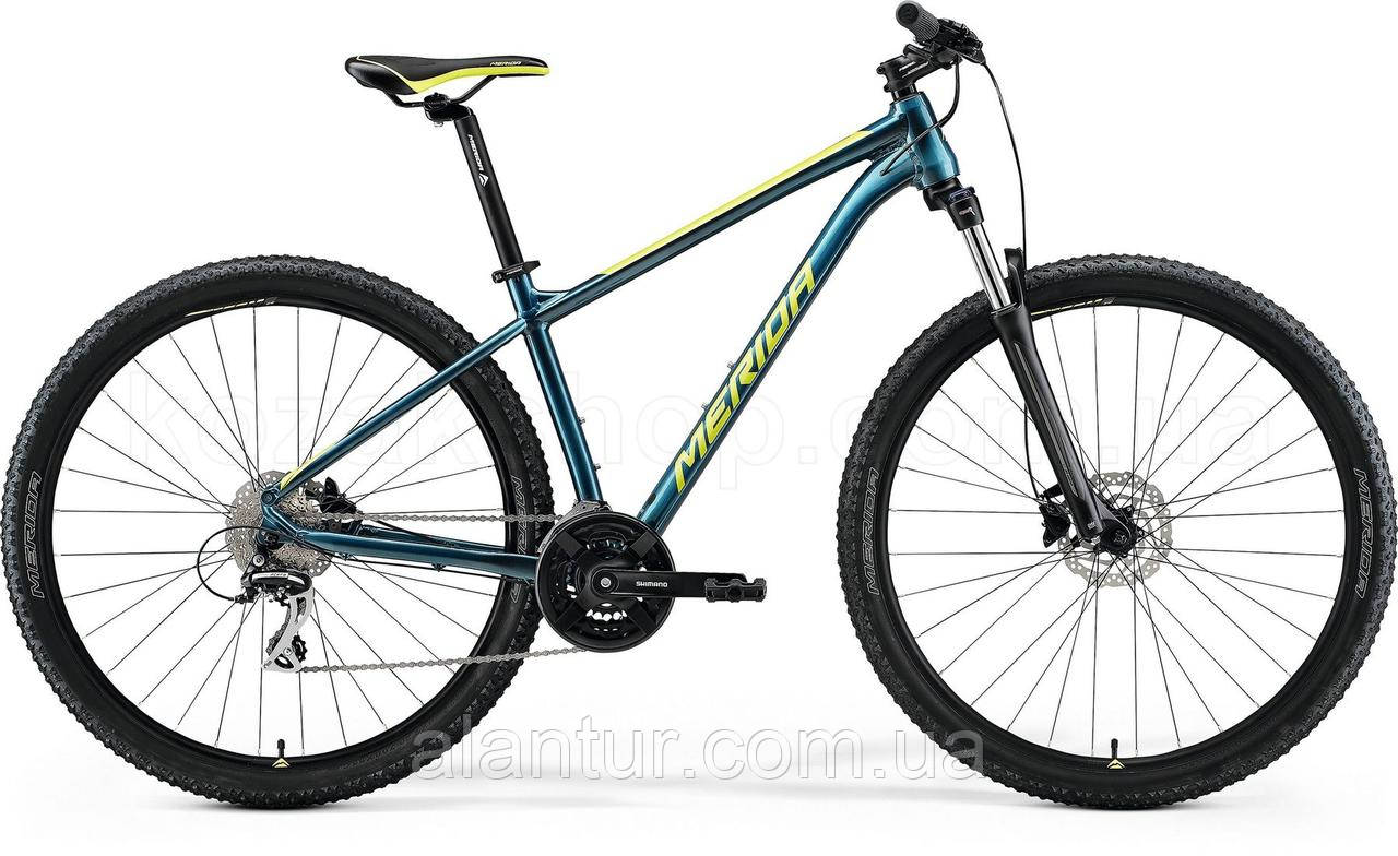Велосипед MERIDA BIG.NINE 20-2X,M (17),TEAL-BLUE(LIME)