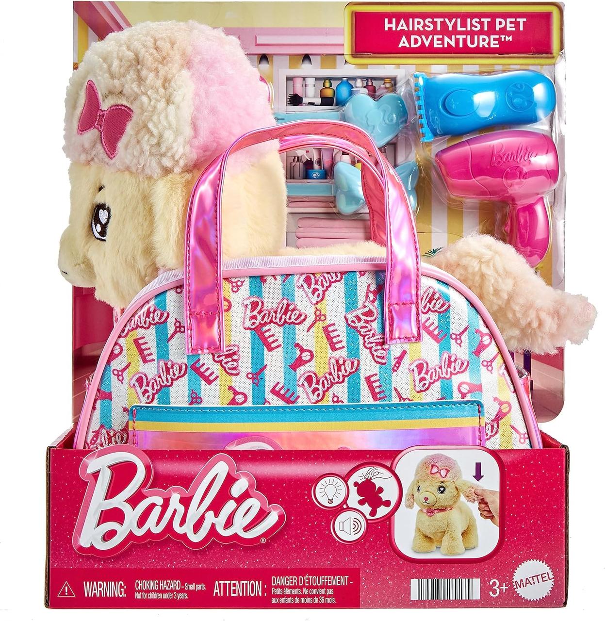 Barbie М'яка іграшка Грумінг салон для пуделя в сумці HPJ43
