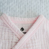 Дитячий комбінезон Кімоно з мусліну 223014 Minikin, р.56 Рожевий, фото 2