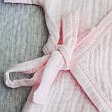 Дитячий комбінезон Кімоно з мусліну 223014 Minikin, р.56 Рожевий, фото 3