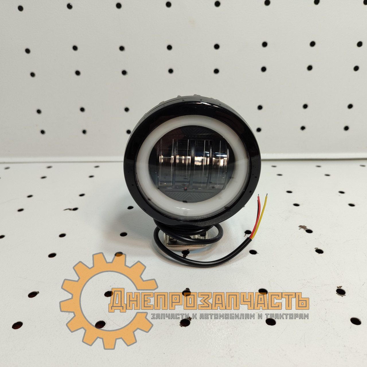 Фара LED кругла 40W (+LED кільце), led chip CREE2525, 4led лінзи, фото 1