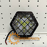 Фара LED шестикутна. з ґратами 96W 16діодів, фото 7