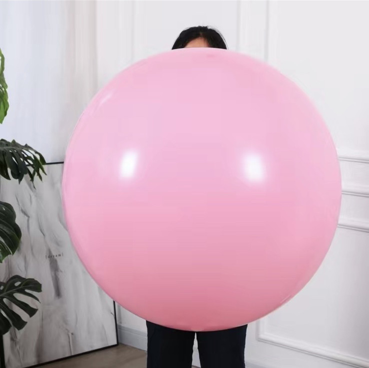 Велика Повітряна Куля Latex Balloon 36 дюймів 90 см Рожевий Пастельний (00429)