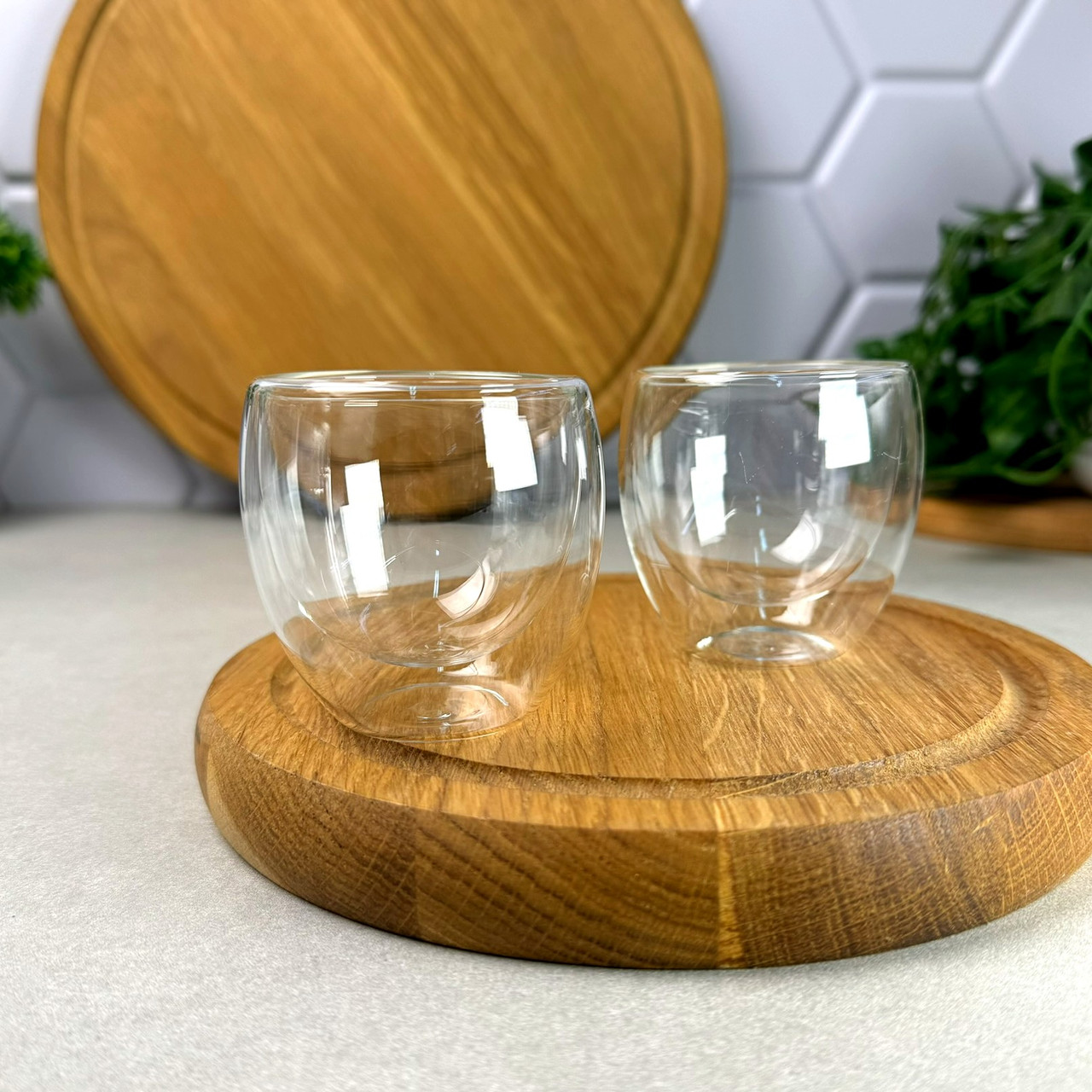 Набір склянок з подвійними стінками 2 шт 100 мл Еспресо