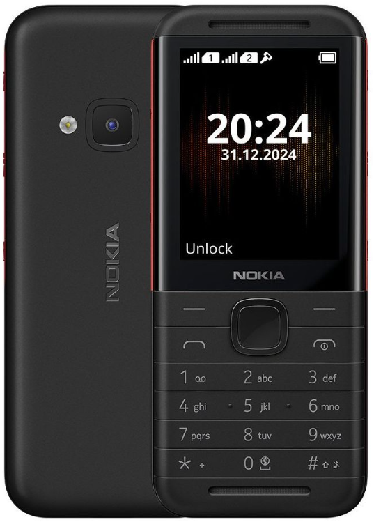 Телефон Nokia 5310 TA-1603 DS 2024 Black-Red UA UCRF