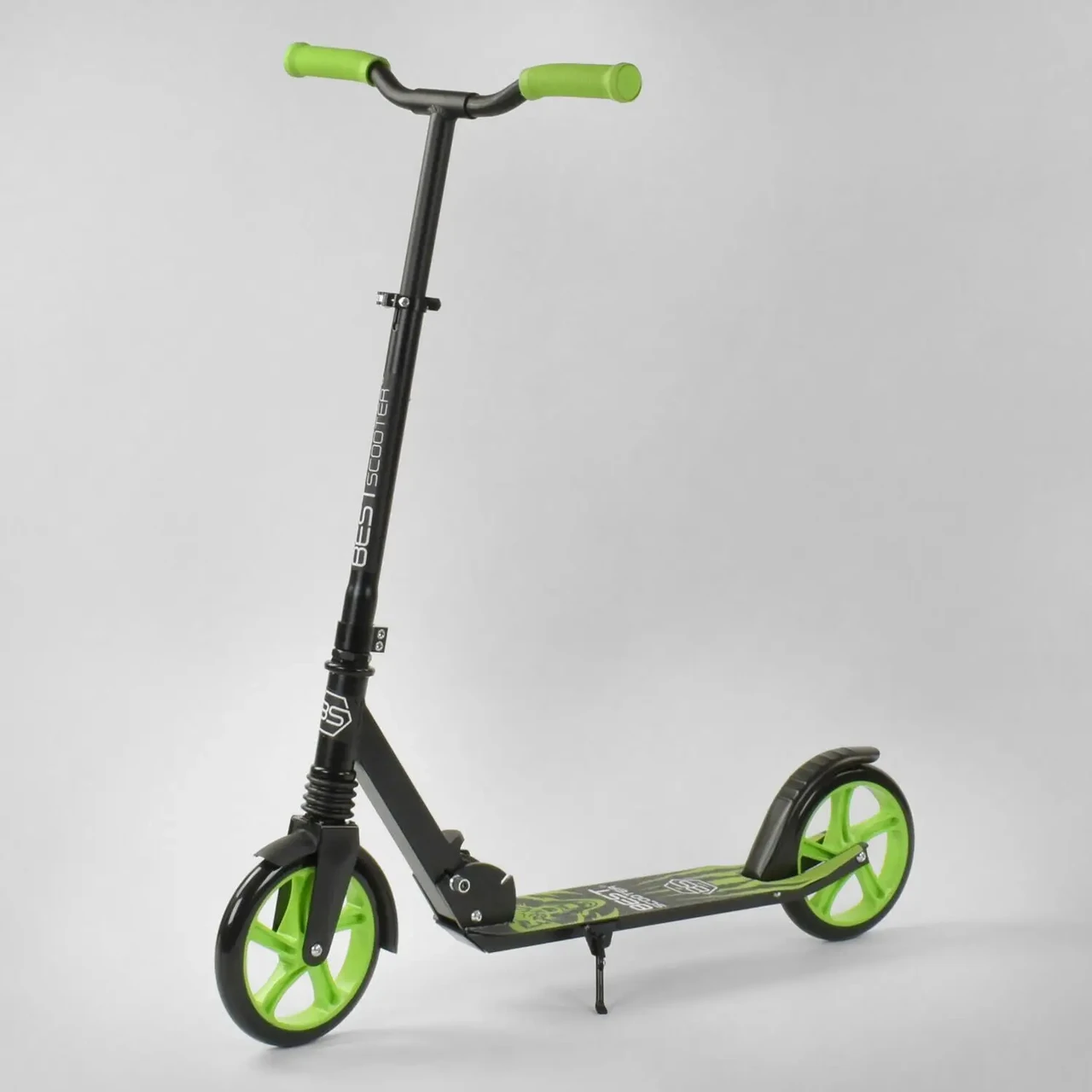 Самокат Best Scooter Wolf 21478 (складний, підніжка, PU колеса, на підшипниках ABEC 7)