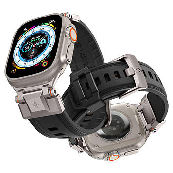 Ремінець Spigen для Apple Watch (49mm/46mm/45mm/44mm/42mm) - DuraPro Armor, Black (AMP07591)