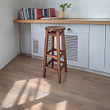 Високий ПАБ Комфорт з дерева Вільха Для Барної стійки або на Балкон горіх темний 90см, фото 2