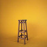 Високий ПАБ Комфорт з дерева Вільха Для Барної стійки або на Балкон горіх темний 90см, фото 7