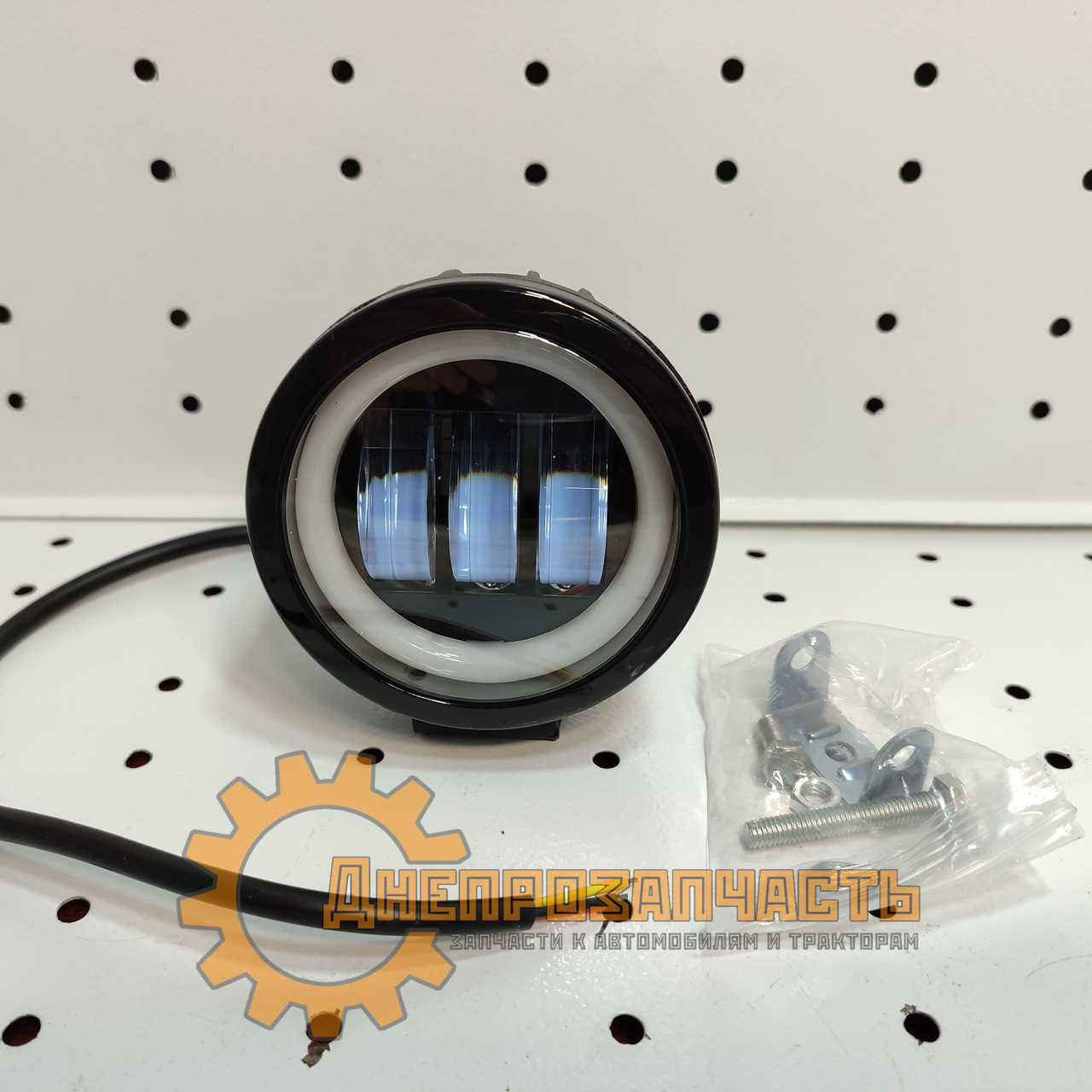 Фара LED кругла 30W (+LED кільце) 12/80V
