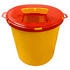 Контейнер для збору медичних відходів 10л, Контейнер для медвідходів пластиковий, ємність 10л, фото 2