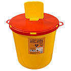Контейнер для збору медичних відходів 10л, Контейнер для медвідходів пластиковий, ємність 10л, фото 3