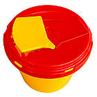 Контейнер для збору медичних відходів 3,5л, Контейнер для медвідходів пластиковий, з первинного пластику 3,5л, фото 3