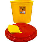 Контейнер для збору медичних відходів 20л, Контейнер для медвідходів з первинного пластику ємність 20л, фото 2