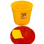 Контейнер для збору медичних відходів 20л, Контейнер для медвідходів з первинного пластику ємність 20л, фото 5