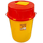 Контейнер для збору медичних відходів 30л, Контейнер для медвідходів з первинного пластику ємність 30л, фото 2