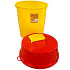 Контейнер для збору медичних відходів 30л, Контейнер для медвідходів з первинного пластику ємність 30л, фото 4