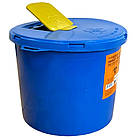 Контейнер для збору медичних відходів 8л, Контейнер для медвідходів пластиковий, ємність 8л, фото 4