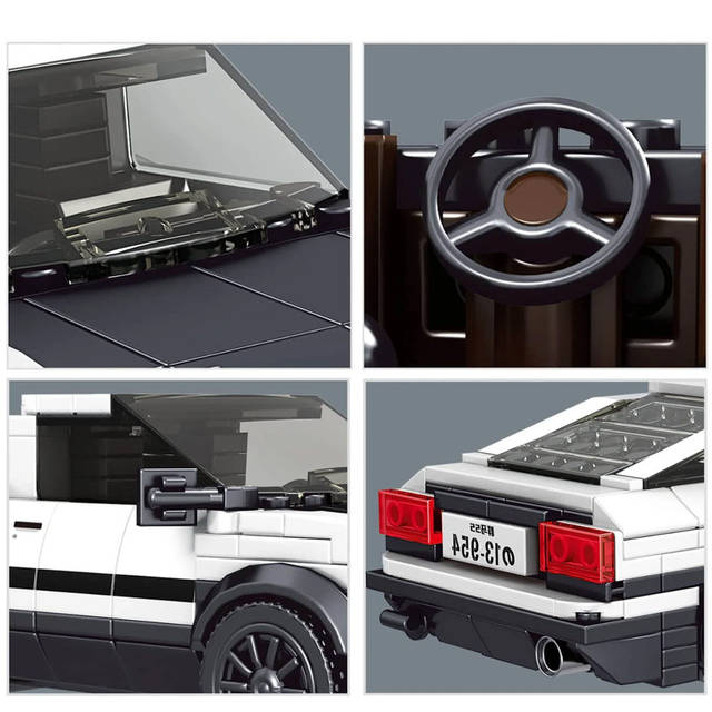 【値下げ】shin-juku drive Конструктор машина Toyota AE86 Sprinter TRUENO MC на 399 деталей і