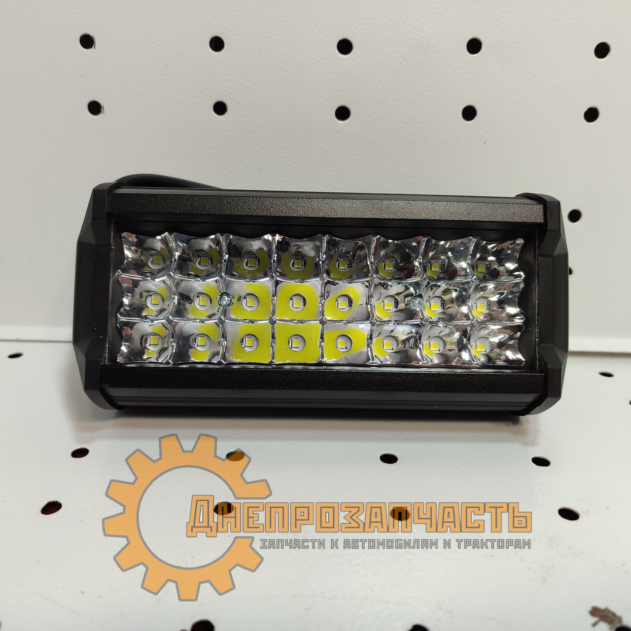 Фара LED прямокутна 72W (24 діодів) (140х75х55), фото 1