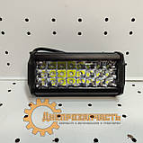 Фара LED прямокутна 72W (24 діодів) (140х75х55), фото 5