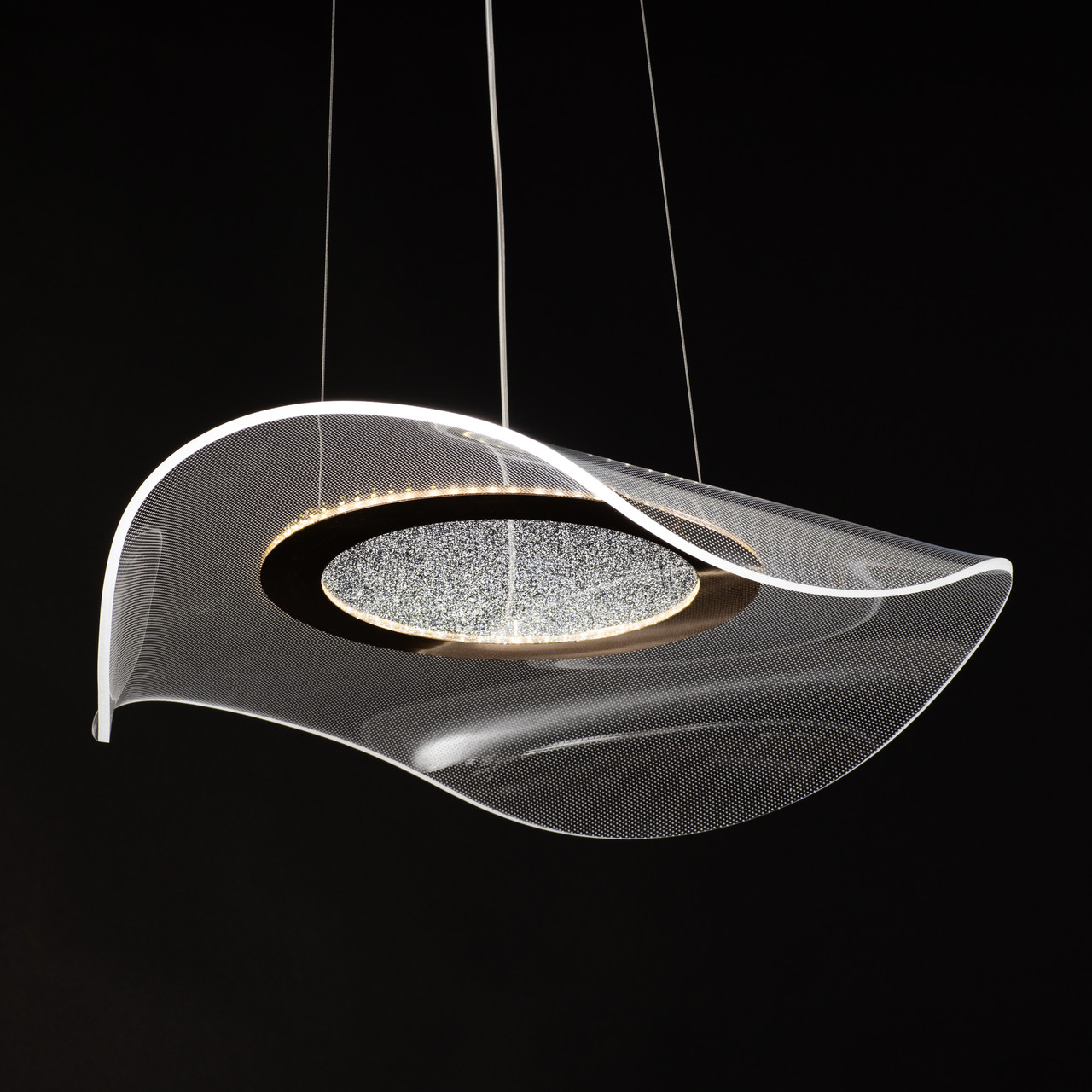 Сучасна підвісна світлодіодна люстра D550*H1200 54W