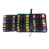 Двосторонні акварельні маркери з пензликом 60 шт Набір художніх маркерів для малювання скетчингу, фото 5