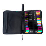 Двосторонні акварельні маркери з пензликом 60 шт Набір художніх маркерів для малювання скетчингу, фото 6