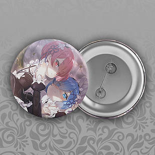 Значок 32 мм Аніме Re_Zero 003