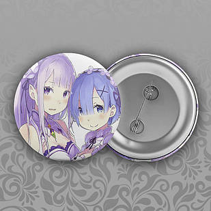 Значок 56 мм Аніме Re_Zero 005