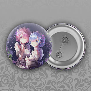 Значок 32 мм Аніме Re_Zero 007